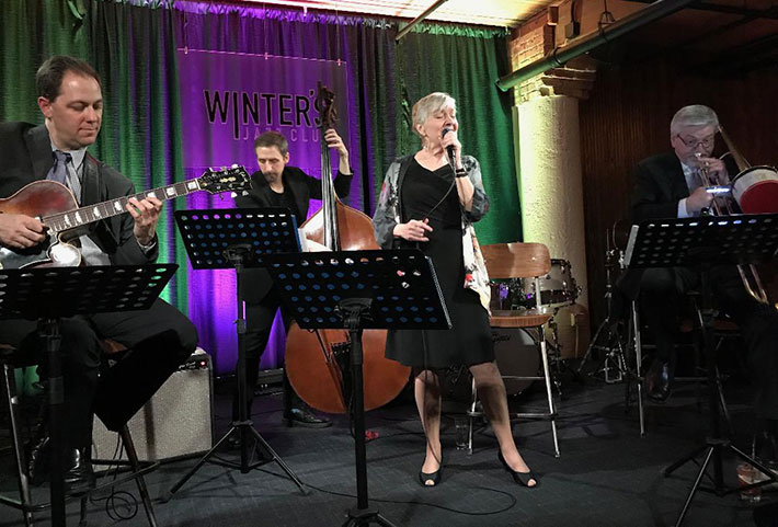 Andy with the Rebecca Kilgore Quartet in Chicago